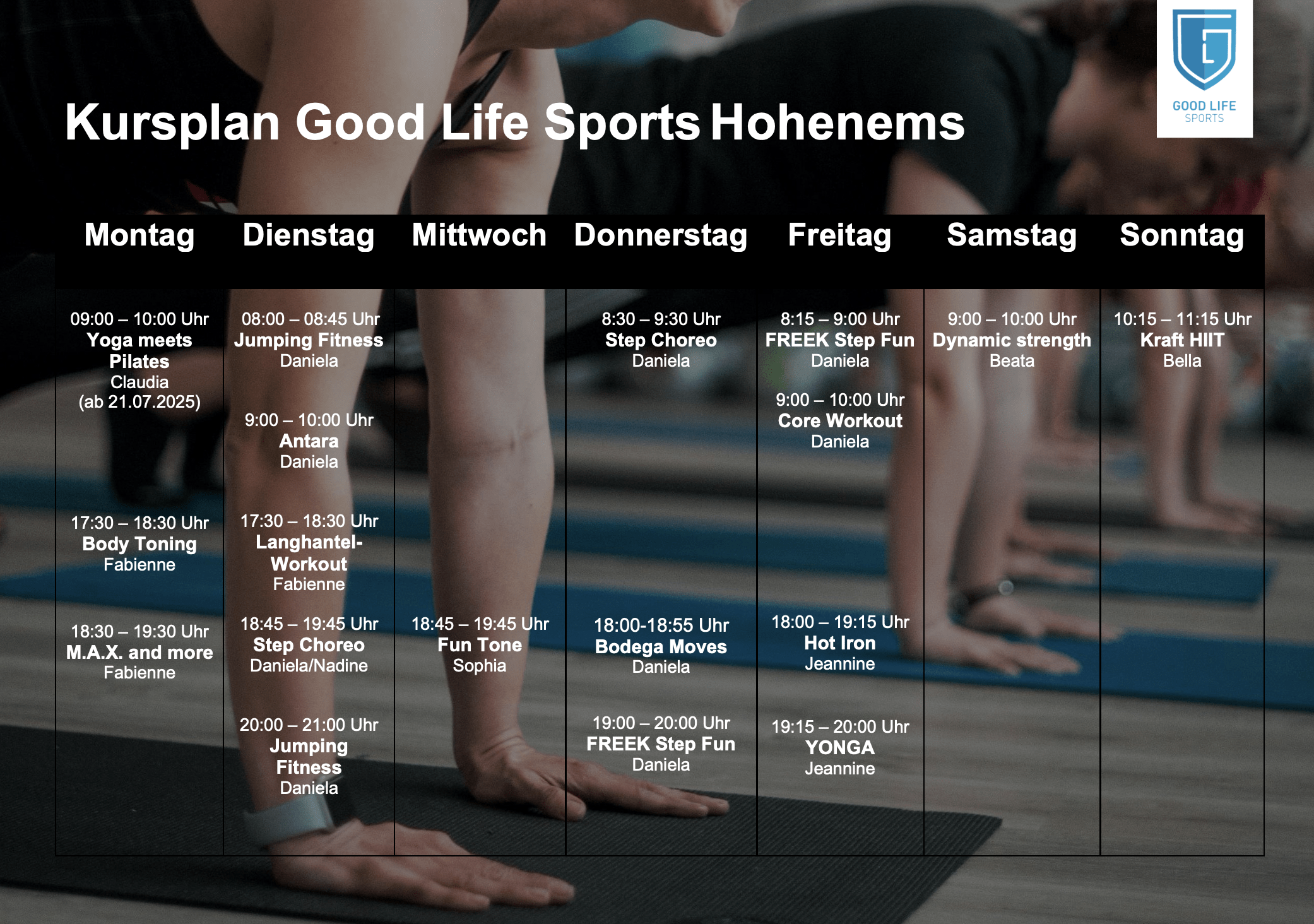 Kursplan Hohenems Kursplan
